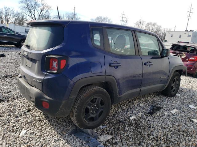 ZACCJAAB6HPE79613 - 2017 JEEP RENEGADE SPORT BLUE photo 3