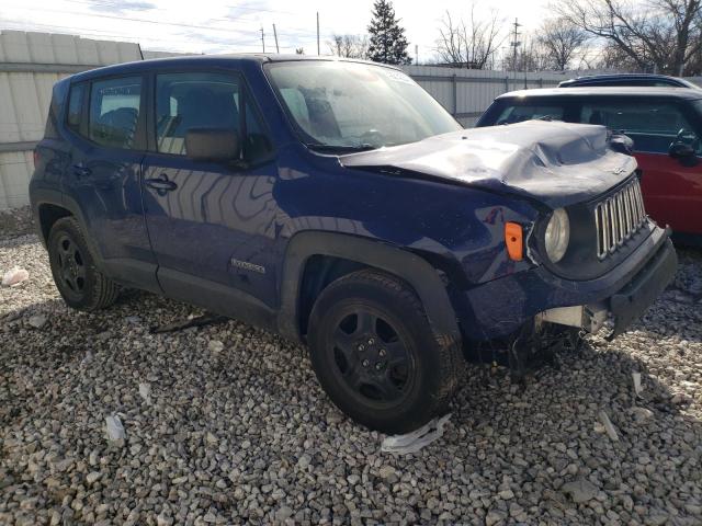 ZACCJAAB6HPE79613 - 2017 JEEP RENEGADE SPORT BLUE photo 4