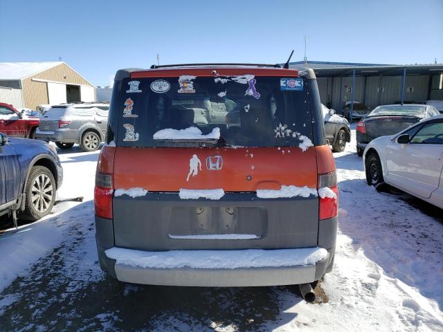 5J6YH28563L022251 - 2003 HONDA ELEMENT EX ORANGE photo 6