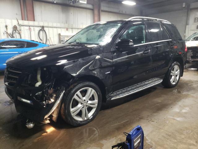4JGDA5HB5CA036892 - 2012 MERCEDES-BENZ ML 350 4MATIC BLACK photo 1