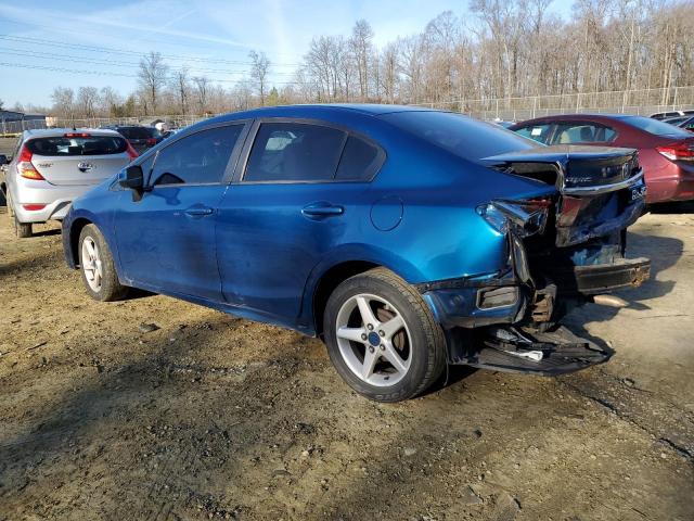 2HGFB2F5XDH571744 - 2013 HONDA CIVIC LX BLUE photo 2