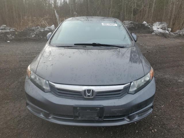 2HGFB2F58CH042596 - 2012 HONDA CIVIC LX BLACK photo 5