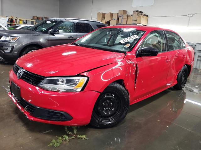 3VW2K7AJ1EM255910 - 2014 VOLKSWAGEN JETTA BASE 红色 照片 1