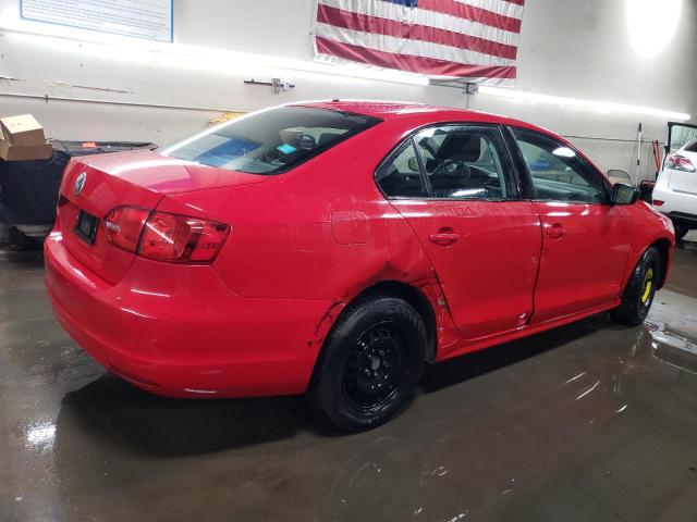3VW2K7AJ1EM255910 - 2014 VOLKSWAGEN JETTA BASE 红色 照片 3