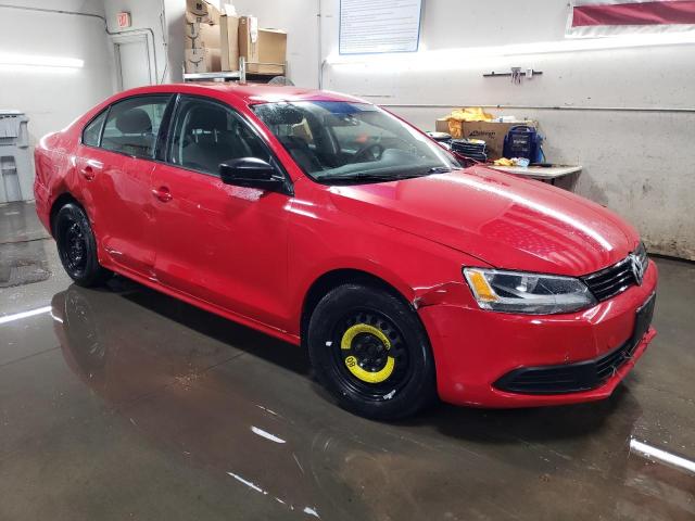 3VW2K7AJ1EM255910 - 2014 VOLKSWAGEN JETTA BASE 红色 照片 4
