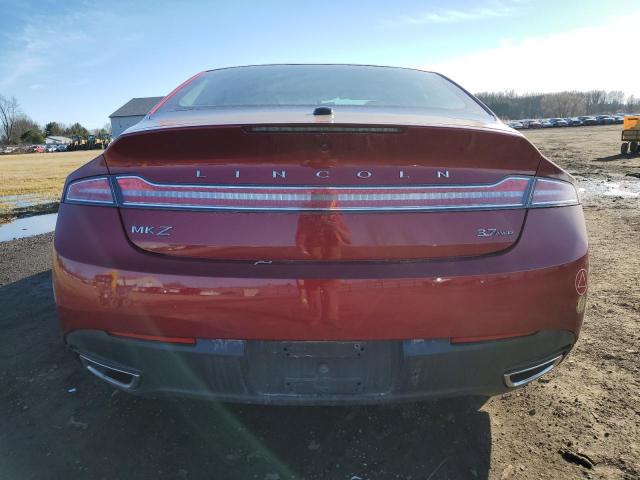 3LN6L2JK7ER800276 - 2014 LINCOLN MKZ RED photo 6