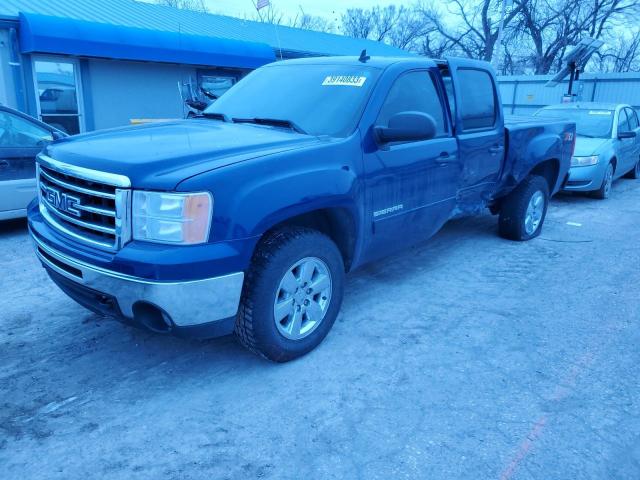 3GTP2VE77DG319747 - 2013 GMC SIERRA K1500 SLE BLUE photo 1