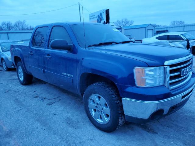 3GTP2VE77DG319747 - 2013 GMC SIERRA K1500 SLE BLUE photo 4