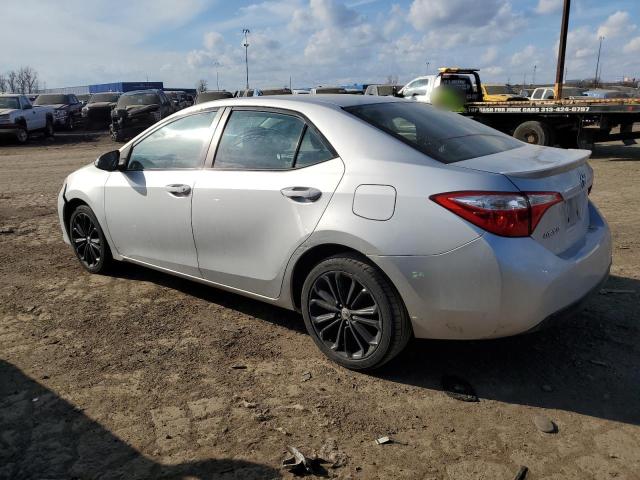 5YFBURHE3GP559348 - 2016 TOYOTA COROLLA L SILVER photo 2