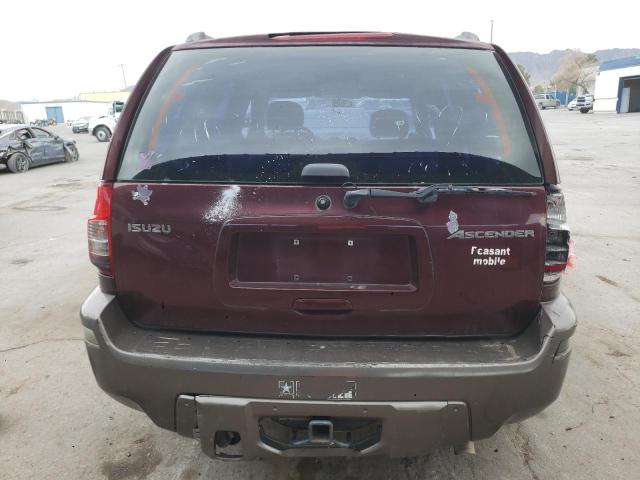 4NUDS13S862700624 - 2006 ISUZU ASCENDER S BURGUNDY photo 6