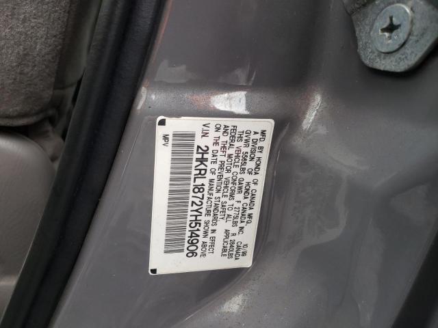 2HKRL1872YH514906 - 2000 HONDA ODYSSEY EX GRAY photo 12