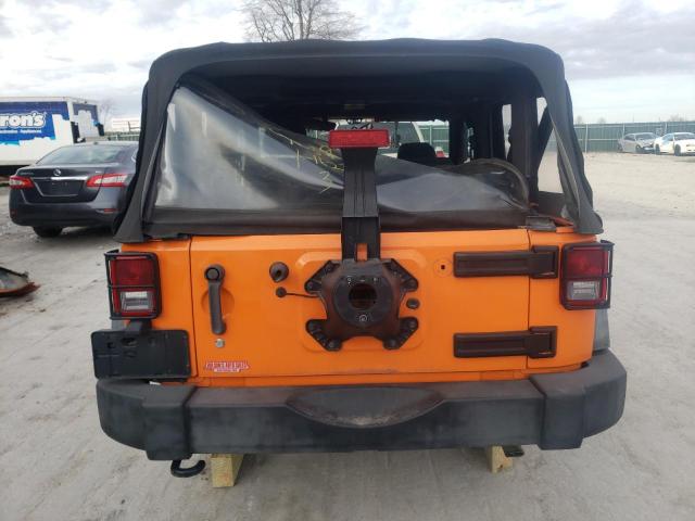 1C4AJWAG1CL155952 - 2012 JEEP WRANGLER SPORT ORANGE photo 6