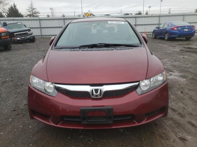 19XFA16669E018273 - 2009 HONDA CIVIC LX-S كستنائي صورة 5