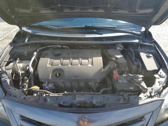 2T1BU4EE3BC740028 - 2011 TOYOTA COROLLA BASE GRAY photo 11