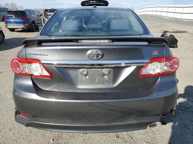 2T1BU4EE3BC740028 - 2011 TOYOTA COROLLA BASE GRAY photo 6