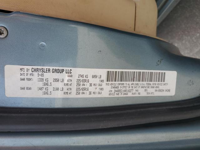 2A4RR5D1XAR103277 - 2010 CHRYSLER TOWN & COU TOURING 蓝色 照片 12