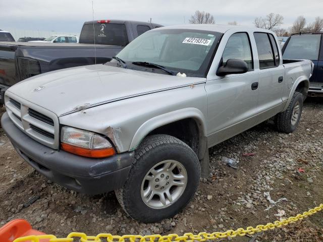 1D7HG38X73S296635 - 2003 DODGE DAKOTA QUAD SPORT SILVER photo 1