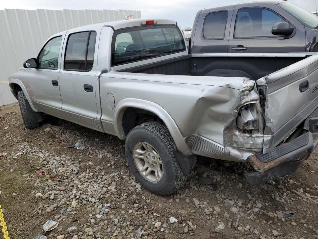 1D7HG38X73S296635 - 2003 DODGE DAKOTA QUAD SPORT SILVER photo 2