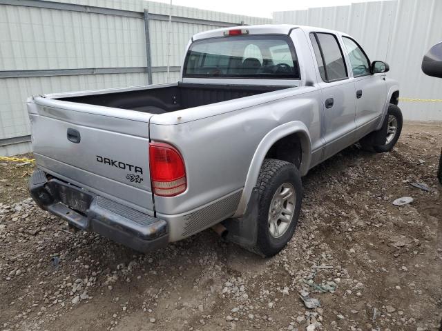 1D7HG38X73S296635 - 2003 DODGE DAKOTA QUAD SPORT SILVER photo 3