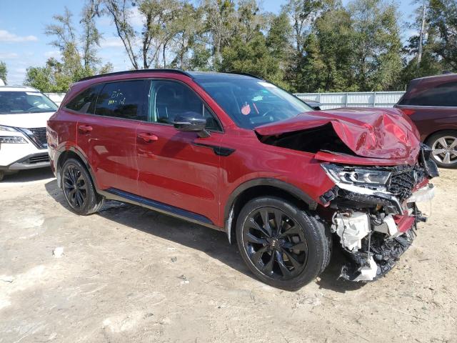 5XYRK4LF0MG031130 - 2021 KIA SORENTO SX BURGUNDY photo 4