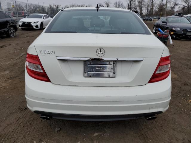 WDDGF54X59F203130 - 2009 MERCEDES-BENZ C 300 WHITE photo 6