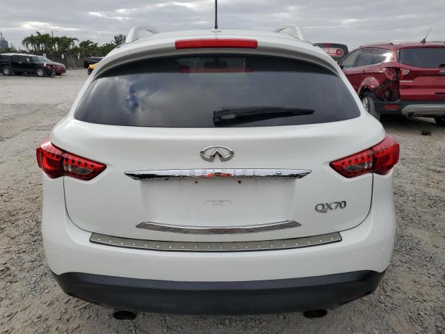 JN8CS1MU1FM381809 - 2015 INFINITI QX70 WHITE photo 6