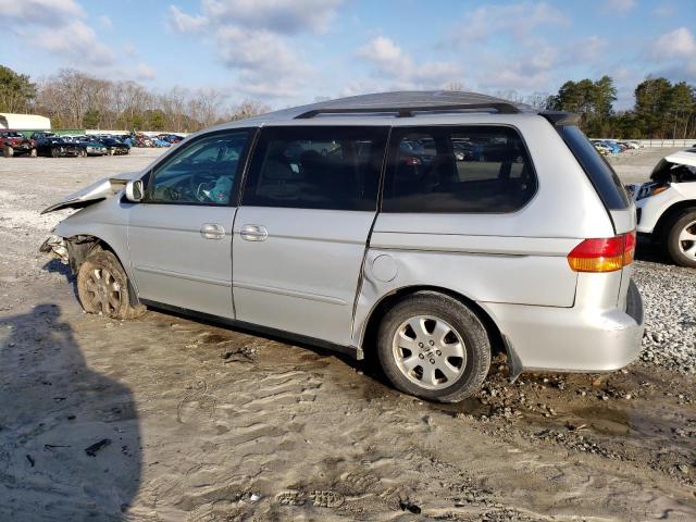 5FNRL18624B083399 - 2004 HONDA ODYSSEY EX SILVER photo 2