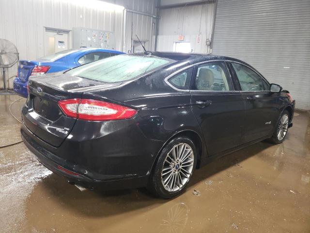 3FA6P0LUXDR187215 - 2013 FORD FUSION SE HYBRID BLACK photo 3