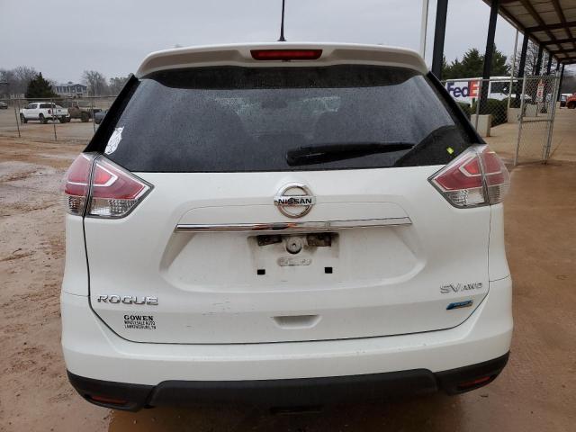 5N1AT2MV7EC754348 - 2014 NISSAN ROGUE S WHITE photo 6