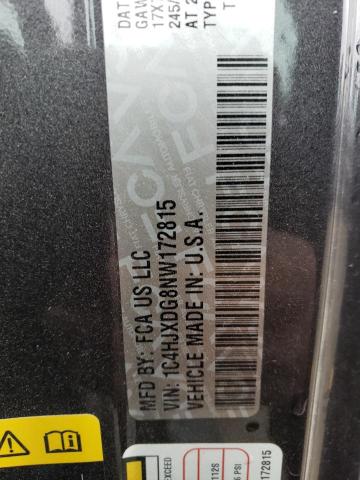 1C4HJXDG8NW172815 - 2022 JEEP WRANGLER U SPORT Graphit Foto 12