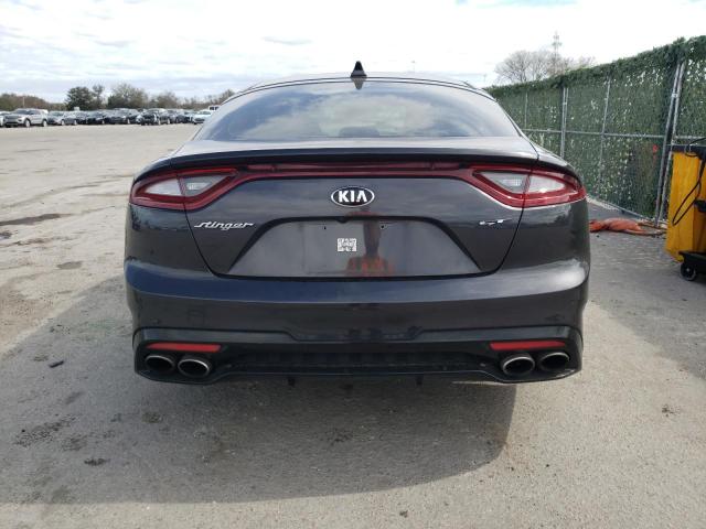 KNAE55LC8K6063077 - 2019 KIA STINGER GT2 GRAY photo 6