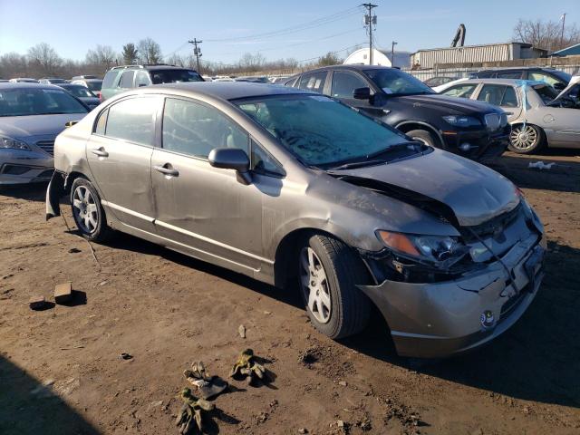 2HGFA16557H312435 - 2007 HONDA CIVIC LX GRAY photo 4