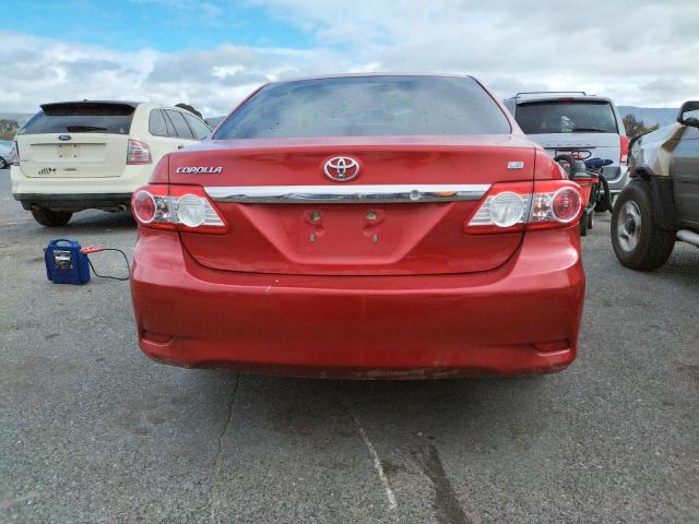 5YFBU4EE4DP173816 - 2013 TOYOTA COROLLA BASE RED photo 6