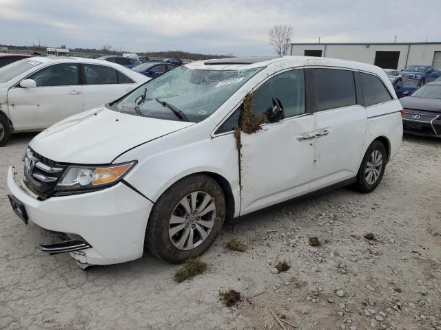 5FNRL5H67EB112369 - 2014 HONDA ODYSSEY EXL WHITE photo 1