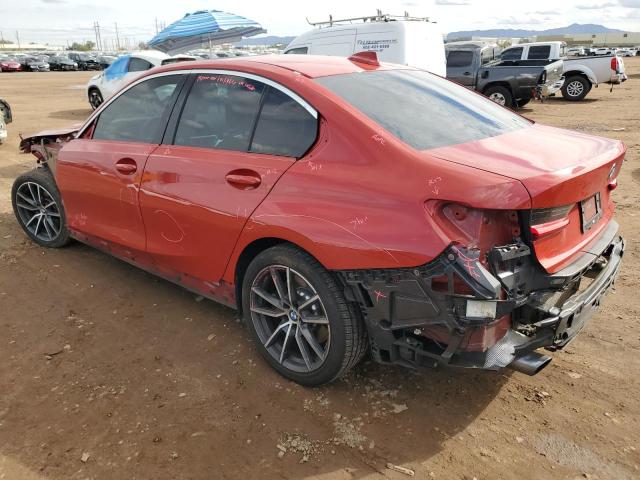 WBA5R1C57KAK07875 - 2019 BMW 330I RED photo 2