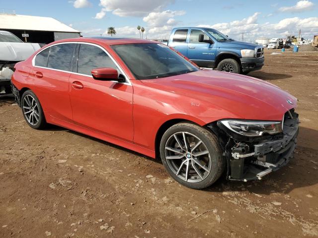 WBA5R1C57KAK07875 - 2019 BMW 330I RED photo 4