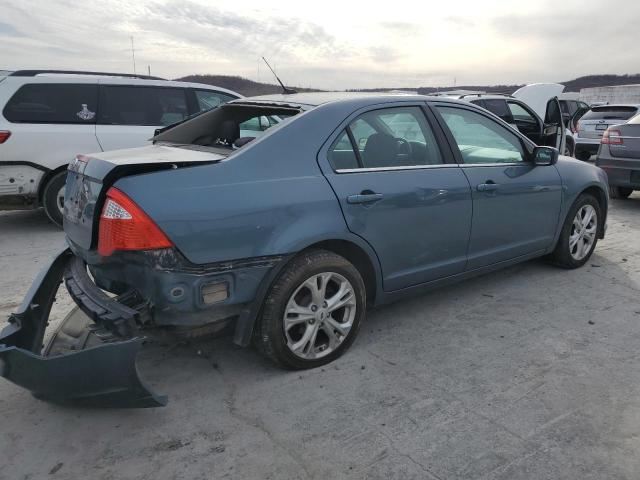 3FAHP0HA5CR379454 - 2012 FORD FUSION SE BLUE photo 3