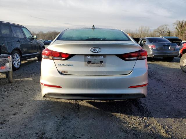 KMHD84LF2HU249272 - 2017 HYUNDAI ELANTRA SE SILVER photo 6