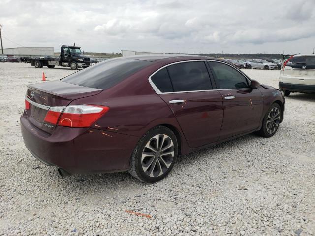 1HGCR2F59FA138089 - 2015 HONDA ACCORD SPORT BURGUNDY photo 3