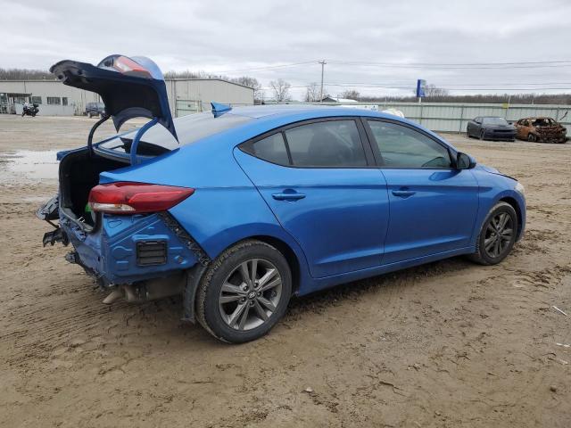 5NPD84LFXHH004377 - 2017 HYUNDAI ELANTRA SE BLUE photo 3