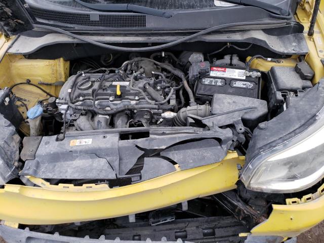 KNDJP3A57E7106701 - 2014 KIA SOUL + YELLOW photo 11