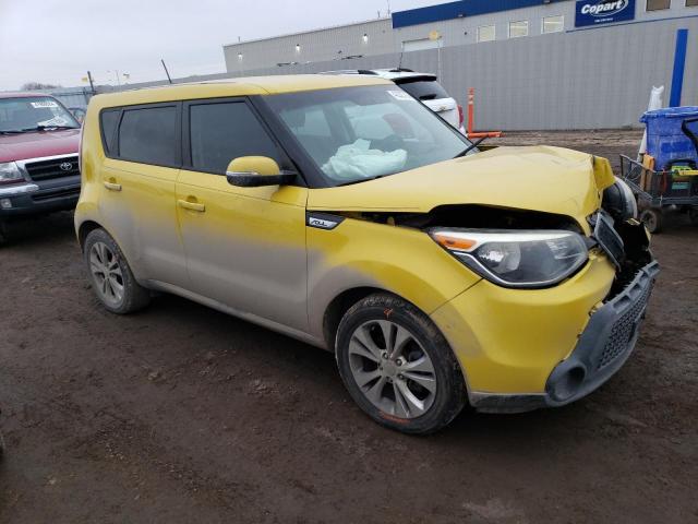 KNDJP3A57E7106701 - 2014 KIA SOUL + YELLOW photo 4