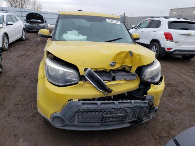 KNDJP3A57E7106701 - 2014 KIA SOUL + YELLOW photo 5