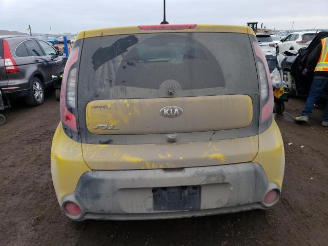 KNDJP3A57E7106701 - 2014 KIA SOUL + YELLOW photo 6