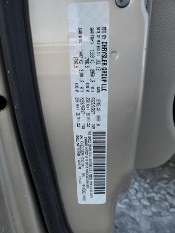 2C4RC1CG8DR511478 - 2013 CHRYSLER TOWN & COU TOURING L BEIGE photo 13