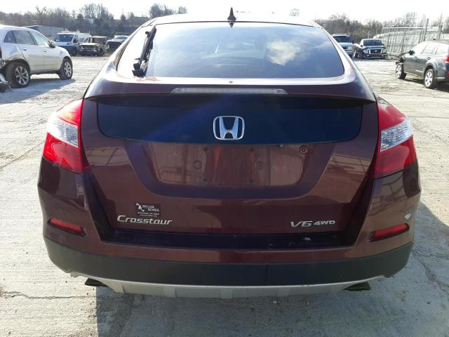 5J6TF2H58EL002294 - 2014 HONDA CROSSTOUR EXL BURGUNDY photo 6