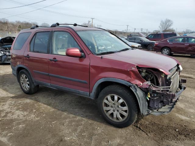 JHLRD78826C008853 - 2006 HONDA CR-V EX RED photo 4