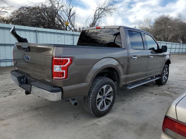 1FTEW1C41KKC48967 - 2019 FORD F150 SUPERCREW BROWN photo 3