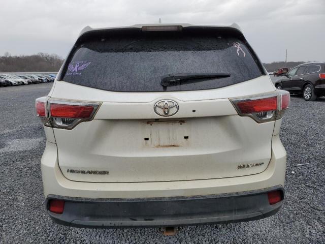 5TDJKRFH4GS353459 - 2016 TOYOTA HIGHLANDER XLE WHITE photo 6