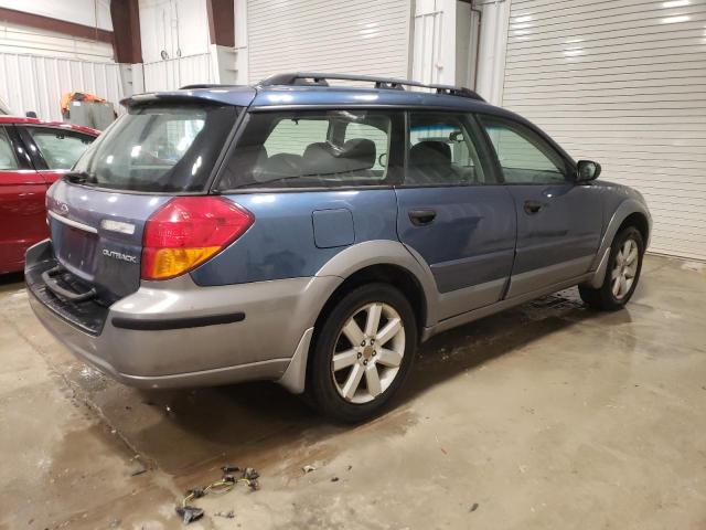 4S4BP61C467351571 - 2006 SUBARU LEGACY OUTBACK 2.5I BLUE photo 3